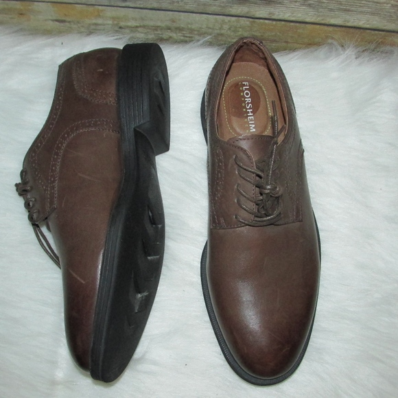 Florsheim Stealth Plain Ox Brown Leather Oxfords main image 6